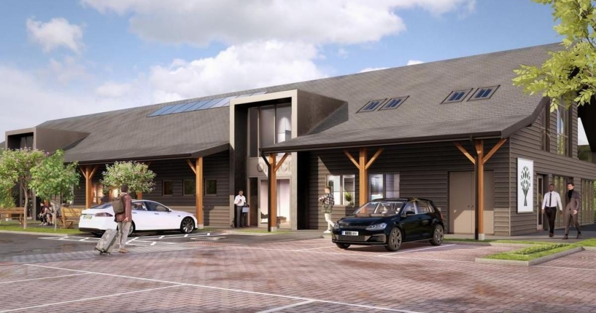 Architect's visual of the new Dunmow Community Centre