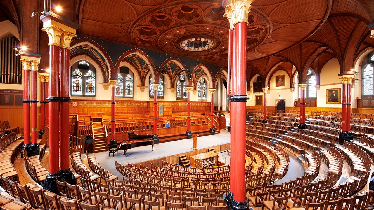 Inside the Speech Room at Harrow School