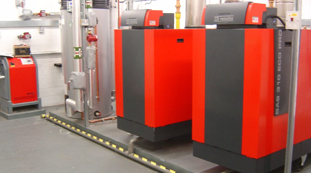 Gas fired boilers installed by Preou